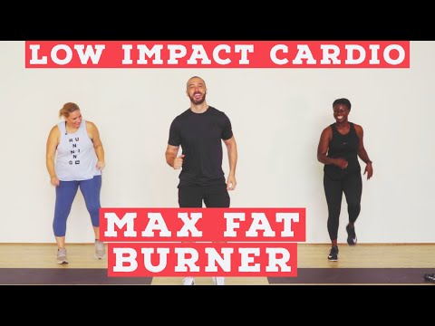 LOW IMPACT home cardio workout - fat burner - NO EQUIPMENT!