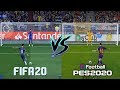 FIFA 20 vs PES 2020 GAMEPLAY COMPARISON (Graphics, Penalties, Free Kicks, Faces)