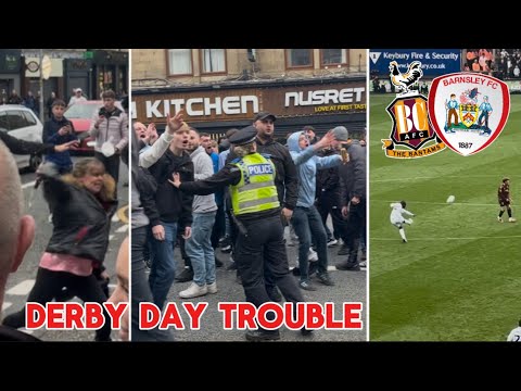 VIOLENT SCENES BEFORE STUNNING GOAL IN FRANTIC YORKSHIRE DERBY