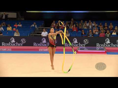 Sara KRAGULJ (SLO) 2015 Rhythmic Worlds Stuttgart - Qualifications Ribbon