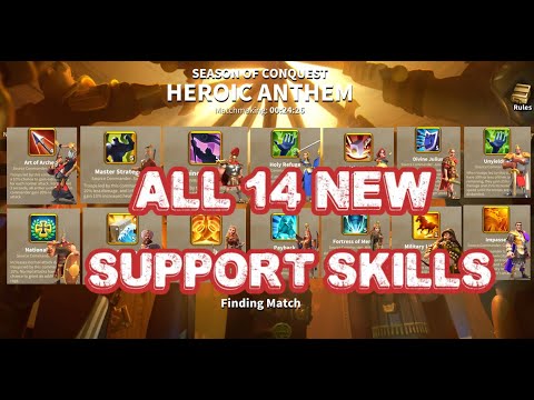 ROK - Heroic Anthem: All 14 New Support Skills! Which Skills I Think Are Best For Atila/Takeda!