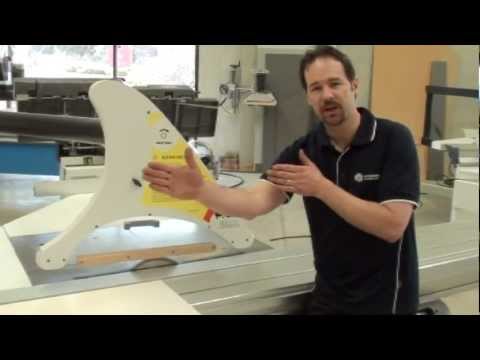 Panel saw slide table alignment and check