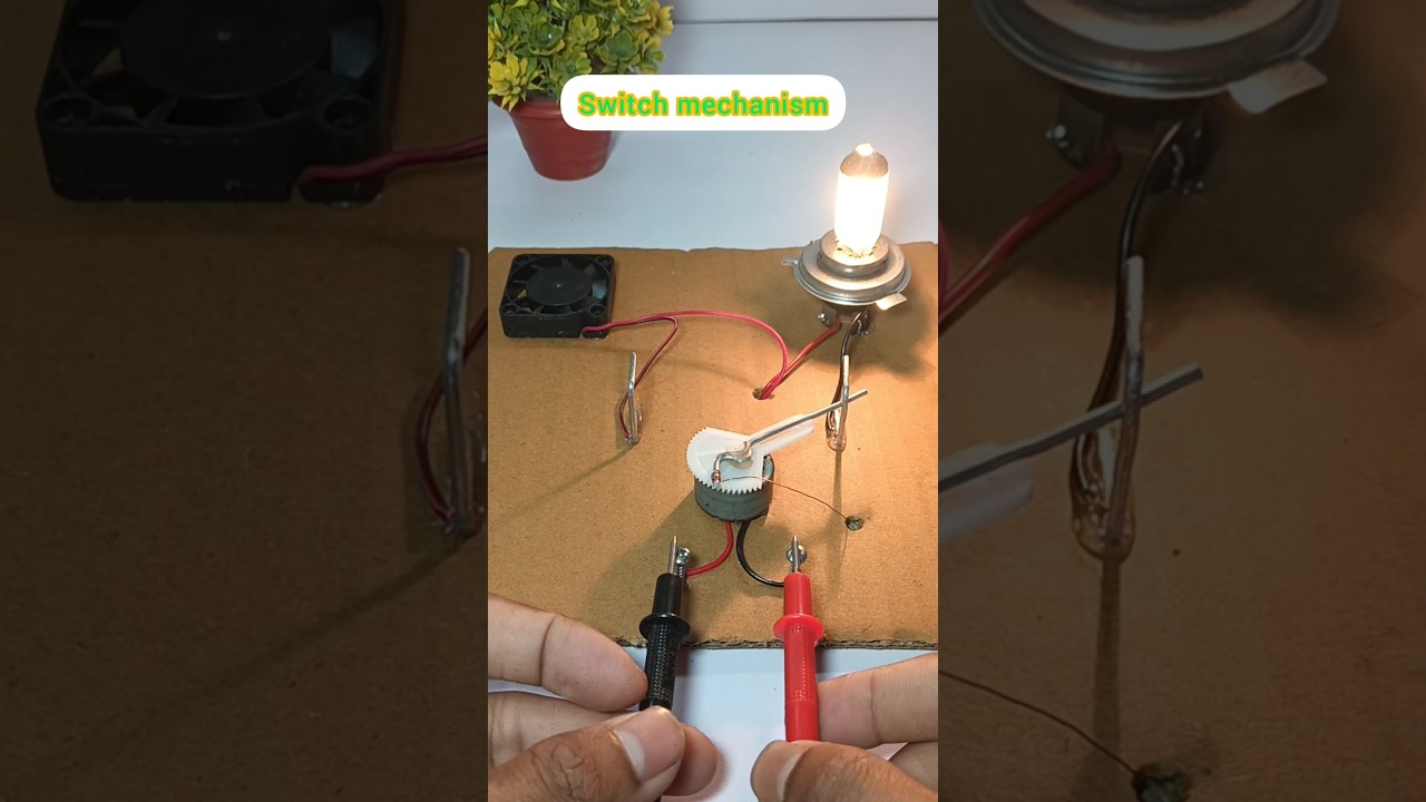 Switching Mechanism system #tech #dcmotor #youtubeshorts