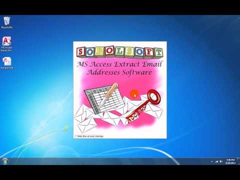 MS Access Extract Email Addresses Software