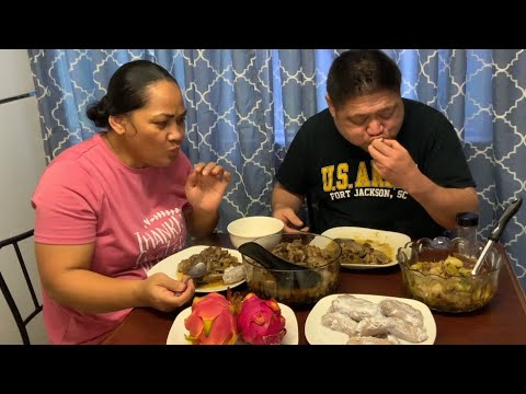 SAMOAN FOOD LAMB WITH EGGPLANTS & FA’ALIFU FA’I FOR DINNER