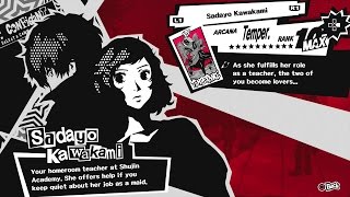 Persona 5 (PS4) - Max Confidant Rank Guide for Temperance Arcana (Sadayo Kawakami - Lovers Route)