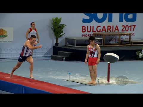 RENKERT Alexander (USA) - 2017 Trampoline Worlds, Sofia (BUL) - Qualification Tumbling Routine 1
