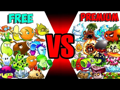Team FREE vs PREMIUM - Who Will Win? - PvZ 2 Team Plant Vs Team Plant