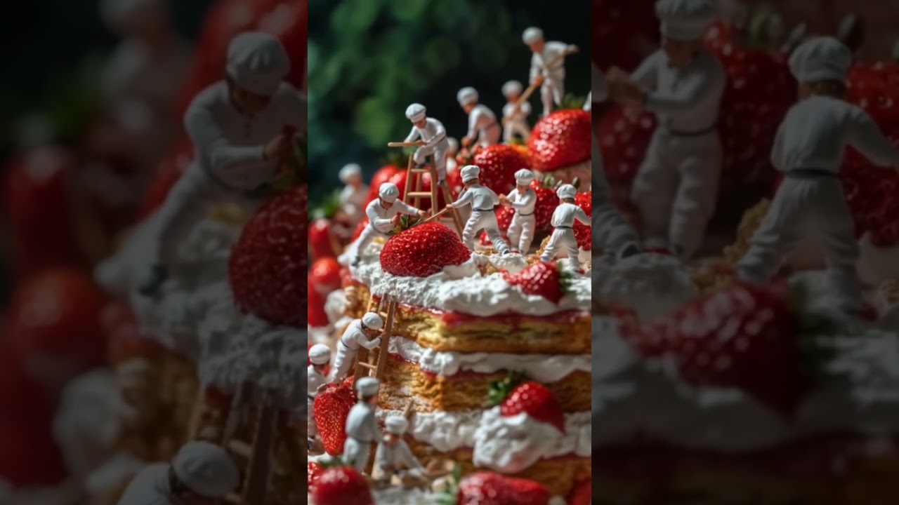 Happy Birthday Cake Making AI Video #ai