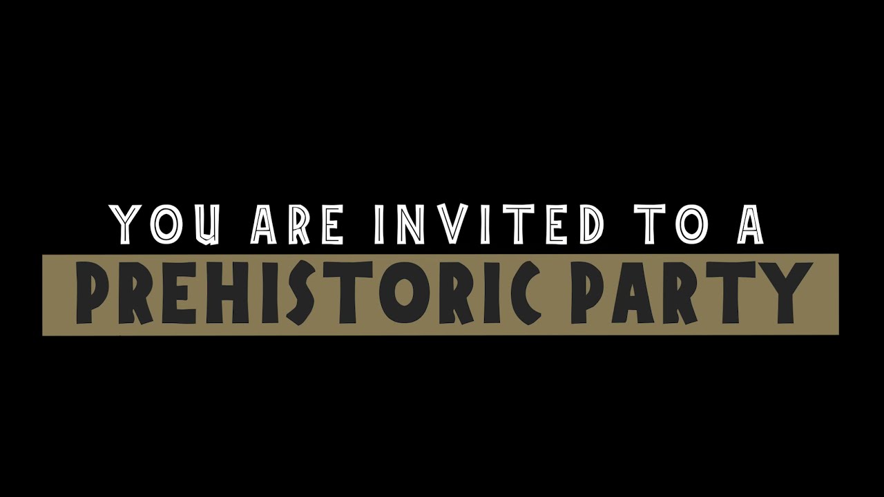 Dinosaur birthday invitation