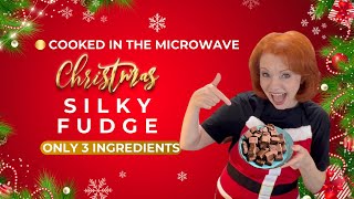 Silky Fudge in the Microwave #newrecipevideo #fudgeinmicrowave #3ingredientfudge