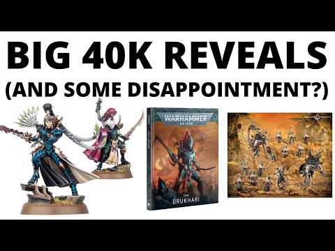 BIG Warhammer 40K Reveals - New Combat Patrol, Battleforce, Codex + Character Models for Drukhari