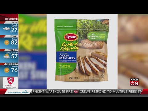 Tyson food recalls grilled chicken breast strips