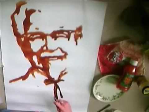 Painting With Chocolate and Ketchup Painting With Chocolate and Ketchup