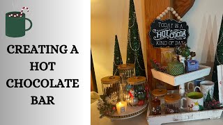 CREATING A BEAUTIFUL HOT COCOA AND TEA STATION FOR THE HOLIDAY