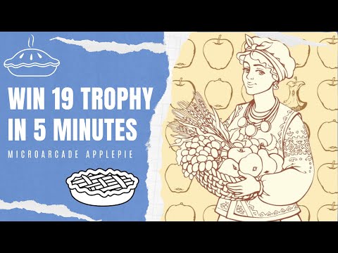 MICROARCADE APPLEPIE - Win 19 Trophy in 5 Minutes (Easy & Cheap Platinum Trophy Game)