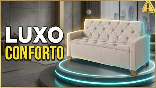 SOFÁ BANCO RECAMIER BAÚ 1,20M – LUXO, CONFORTO E PRATICIDADE