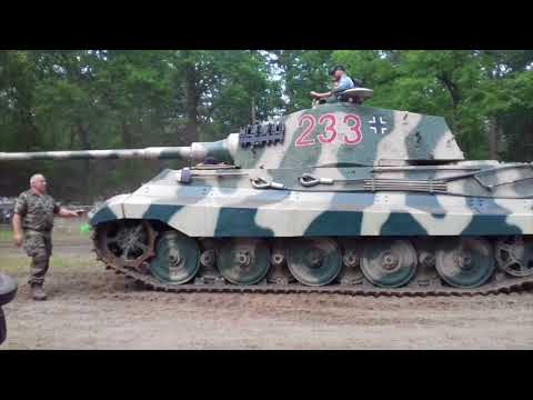 MILITRACKS 2018 +köningstiger driving with turret turning
