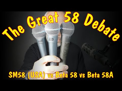 Shure SM58 vs Shure Beta 58 vs Shure Beta 58A