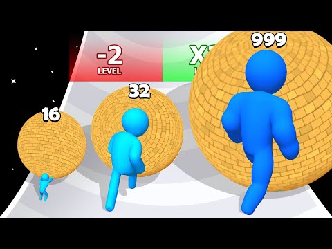 RESCUE PUSH 3D: Level Up Balls Man Run (Part 2, Max level)