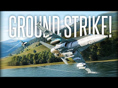 INTENSE VALLEY-RUN BOMB STRIKE! - DCS F/A-18C Top Gun Style Mission