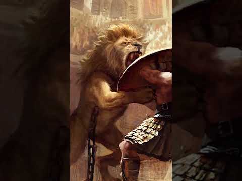 Did Roman gladiators ever fight lions?