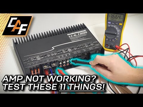 Amplifier Cutting Out? Protect Mode? No Sound? Test these!