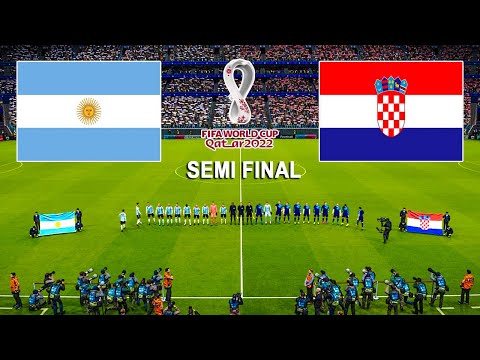 ARGENTINA VS CROATIA SEMI FINAL - FIFA WORLD CUP 2022 QATAR - Full Match All Goals HD - PES