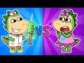 Oh No! 🏥 Sparkle Sneaks out of her Doctor's Appointment! Healthy Habits and Stories by Fire Spike