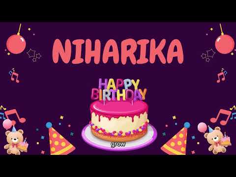Happy Birthday Niharika 🎂 - Special Birthday song for Niharika (4K)