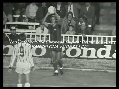 01/10/1974 European Cup 1st Round 2nd leg BARCELONA v VOEST LINZ