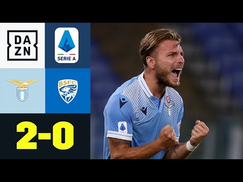 Immobiles Rekordtreffer beschert Lazio den Sieg: Lazio Rom - Brescia 2:0 | Serie A | DAZN Highlights