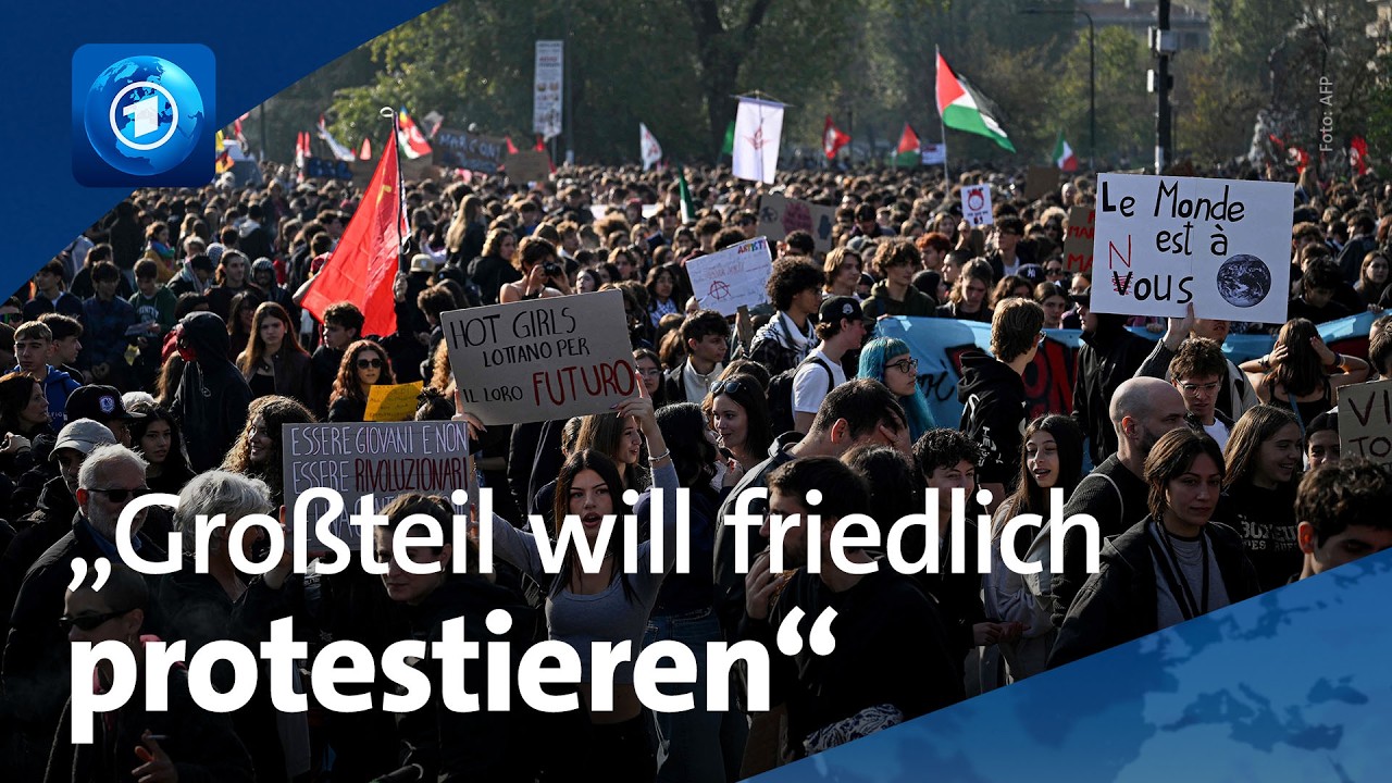 Streik in Italien: ARD-Reporterin ordnet Protest-Aktion ein