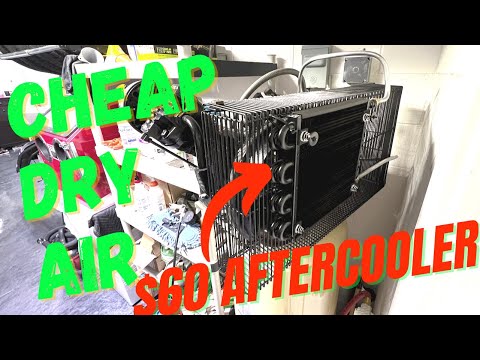 DIY Air Compressor Aftercooler Dryer Water Separator | Compressed Air Cooler