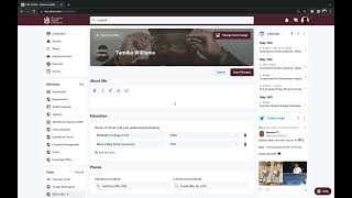 Updating your Profile