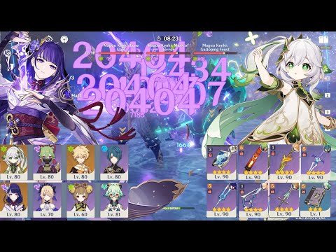 The Best Team Comp For Spiral Abyss 3.4?! F2P Nahida Hyperbloom & Raiden Aggravate Floor 12-9 - GI