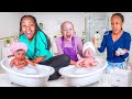 Reborn Baby Dolls Taking First Bath