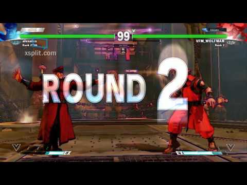 Street Fighter V M.Bison(alexalex) vs Rashid(VFM_WOLFMAN)