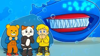 محاولة اصطياد الميجالودون المبتسم العملاق ..! ???? سرقة الاسماك المتحولة مع دونجل ????