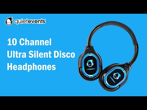 10 Channel Ultra Silent Disco Headphones