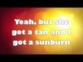 Owl City ~ Sunburn - Lyrics on Screen 