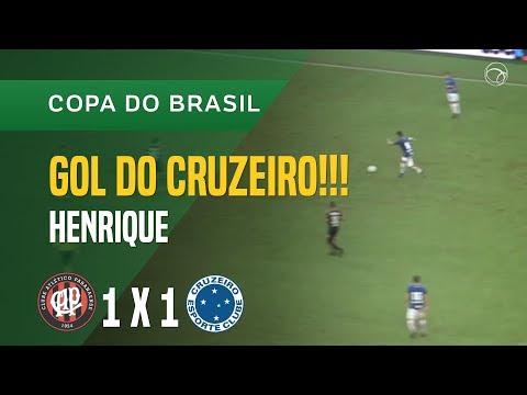 GOL (HENRIQUE) - ATLÉTICO-PR X CRUZEIRO - 16/05 - COPA DO BRASIL 2018