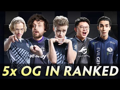 5x OG players met in MMR — EPIC game