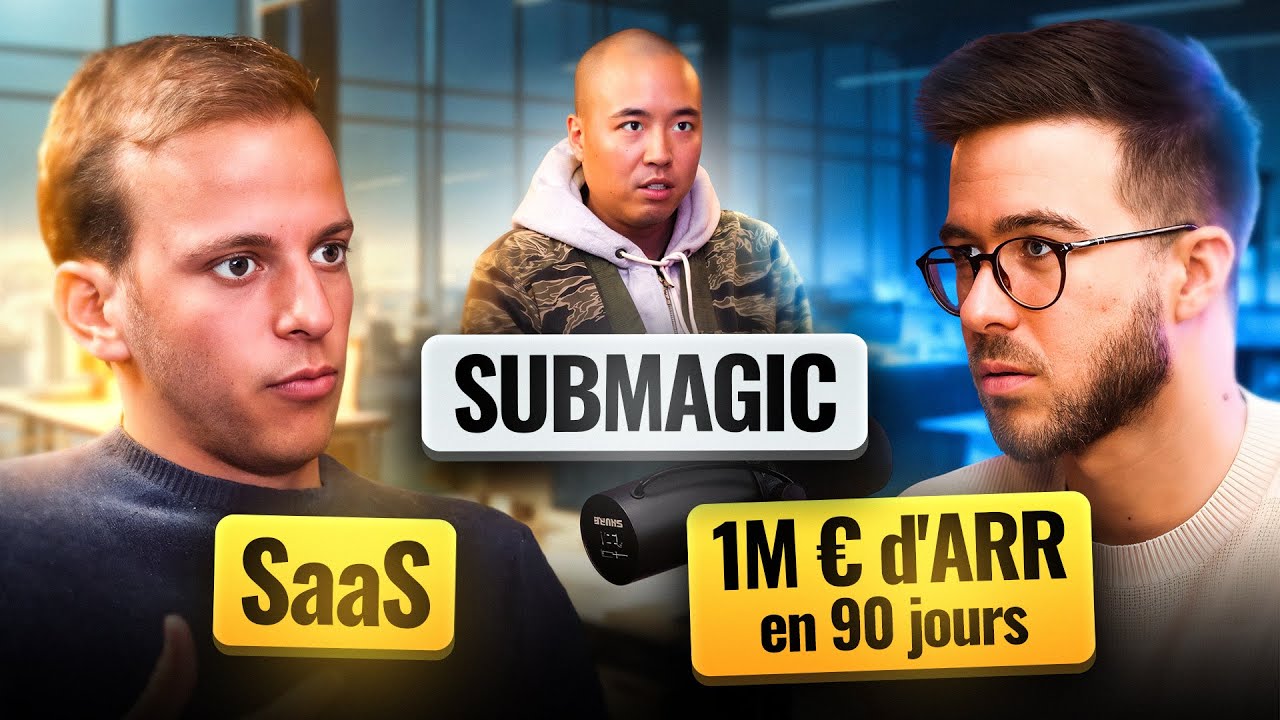 Créer un SaaS et atteindre 1 MILLION d'ARR en 90 JOURS : l'histoire de Submagic 🪄🧑‍💻