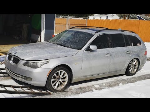 BMW 535xi E61 rear air suspension manual bypass and inflation
