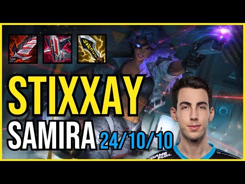 STIXXAY - SAMIRA vs MISS FORTUNE ADC - NA Challenger - Patch 11.3