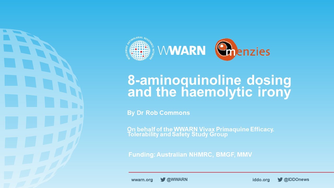 Rob Commons: 8-aminoquinoline dosing and the haemolytic irony