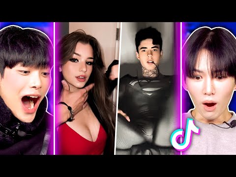 Korean Boys React To "Knock Knock Transition" TikTok! 🔥 | PEACH KOREA