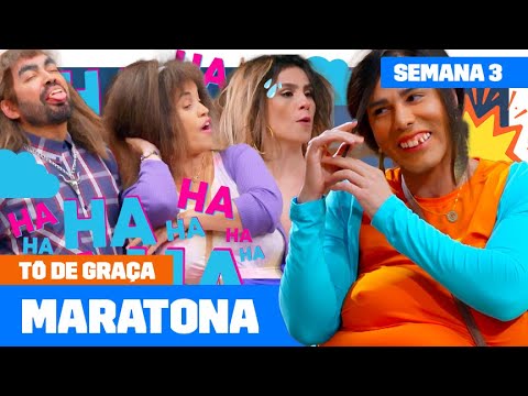 MARATONE a TERCEIRA semana da NOVA TEMPORADA de TÔ DE GRAÇA! 🤪 ⚡️ | Humor Multishow