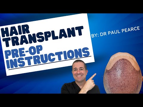 Hair Transplant Pre-op Instructions| Pearce Plastic...